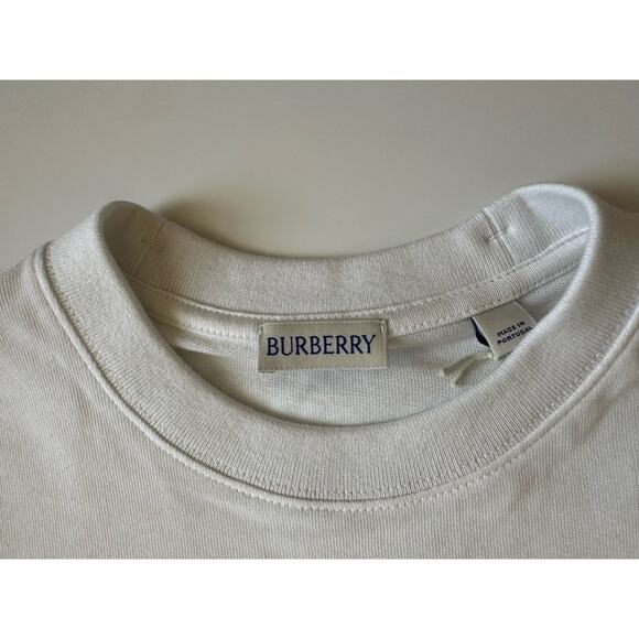 Burberry EKD Printed Men’s White/Blue T-shirt Medium 8077669 Portugal NWT $910 - Picture 6 of 11